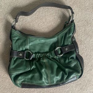 Tignanello Green Shoulder Bag
